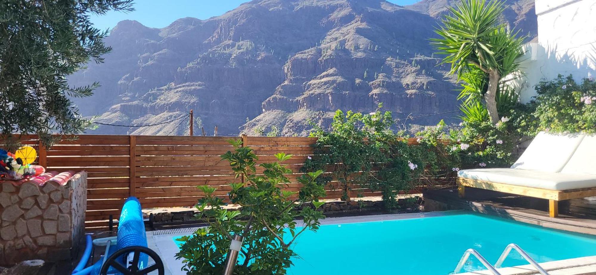 Casa Agustin Pool 27 ºc Villa Fataga Ngoại thất bức ảnh